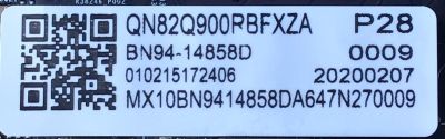 MAIN PARA TV SAMSUNG QLED 8K·HDR·UHD ((SMART TV)) / NUMERO DE PARTE BN94-14858D / BN41-02705B / BN97-16286B / BN9414858D / PANEL'S CY-TR082JLLV1H / CY-TR082JLLV3H / MODELO QN82Q900 / QN82Q900RBFXZA FD02 - Imagen 2