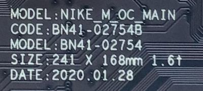 MAIN PARA SMART TV SAMSUNG QLED 4K UHD HDR RESOLUCION (3,840 x 2,160) / NUMERO DE PARTE BN94-15309W / BN41-02754B / BN97-16882E / 010222151169 / 20200804 / PANEL CY-RT050HGAV4H NW26 / MODELO QN50LS03TAFXZA AA01 - Imagen 4