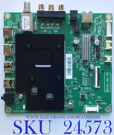 MAIN PARA SMART TV INSIGNIA 4K (2160P) UHD CON HDR / NUMERO DE PARTE XKCB02K003 / 715GA715-M01-B00-005G / (G)XKCB02K003000X/JQ4KA2C / JSA550016 / 4956371M1445 / PANEL'S  TPT550U2-D132.L REV:S21B / TPT550U2-D132.L REV:S21C  / MODELO NS-55DF710NA21