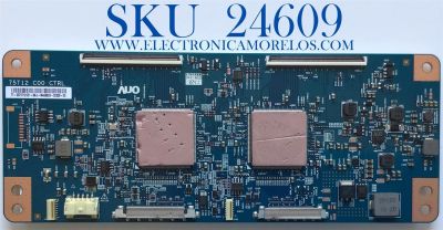 T-CON PARA TV SONY / NUMERO DE PARTE 5575T12C01 / 75T12 C00 CTRL / 55.75T12.C01 / TT-5575T12C01-8AU-M468829-02308-05 / PANEL YD9S075DTU01 / MODELO XBR-75X950G / XBR75X950G