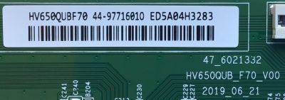 T-CON PARA TV VIZIO / NUMERO DE PARTE 44-9771601O / HV650QUB_F70_V00 / 47-6021332 / 44-97716010 / HV650QUBF70 / PANEL TPT550U1-QVN05 / UCF81XA-G032 / HV650QUB-F70 / MODELOS M656-G4 / V655-H4 / M55Q7-H1 / 65PFL5604 / 65PUL6553 / NS-65DF710NA21 / 65S446 - Imagen 2