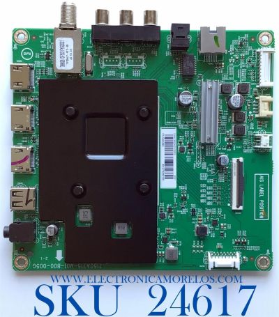 MAIN PARA TV INSIGNIA 4K UHD SMART FIRE TV / NUMERO DE PARTE GXKCB02K037 / 715GA715-M01-B00-005G / GXKCB02K037000X / E248779 / TPV4010-02142619 / PANEL TPT700B5-U1T01.D REV:S01BD / MODELO NS-70DF710NA21