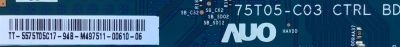 T-CON PARA TV SONY / NUMERO DE PARTE 55.75T05.C17 / 75T05-C03 CTRL BD / E88441 / 5575T05C17 / PANEL YD8S011DTU01 / MODELO XBR-75Z9F - Imagen 2