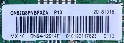 MAIN PARA SMART TV SAMSUNG QLED 4K UHD CON HDR RESOLUCION (3,840 x 2,160) / NUMERO DE PARTE BN94-12914F / BN41-02636A / BN97-14052E / 010192117823 / 20181018 / PANEL CY-TN082FLLV1H KW42 / MODELO QN82Q8FNBFXZA FA01 - Imagen 3