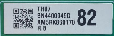 LED DRIVER PARA TV SAMSUNG / NUMERO DE PARTE BN44-00949D / L82Q8NB_NHS / BN4400949D / AM5RK860170 / PANEL CY-TN082FLLV1H KW42 / MODELO QN82Q8FNBFXZA FA01 - Imagen 3