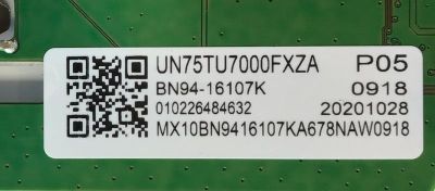 MAIN PARA TV SAMSUNG 4K·UHD· HDR / NUMERO DE PARTE BN94-16107K / BN41-02751B / BN97-18033A / BN96-52704A / BN9416107K / PANEL CY-BT075HGLV3H / MODELOS UN70TU700D / UN70TU700DFXZA FA01 / UN75TU7000 / UN75TU7000FXZA FA01 - Imagen 2