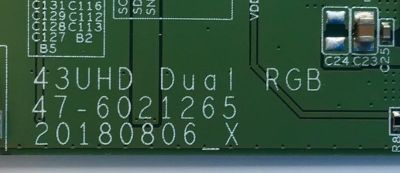 T-CON PARA TV VIZIO / NUMERO DE PARTE 44-9771461O / 47-6021265 / 20180806_X / HV430QUBH10 / P416548A_15 / PANEL'S TPT430H3-QUBH10.K REV:SAP0H / TPT430H3-QUBH10.K REV:SA9P0Q MODELOS V435-H11 LTMUZGLW / V435-H1 LTCUZGKW - Imagen 2