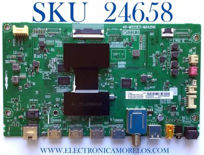 MAIN PARA TV TCL·ROKU TV 4K·UHD·HDR / NUMERO DE PARTE 08-CS75CUN-OC406AA / 40-MS22E2-MAA2HG / MS22E2 / 08-MS22E03-MA200AA / 08-MS22E03-MA300AA / V8-ST22K01-LF1V / PANEL LVU750NDEL / DISPLAY ST7461D01-A VER.2.1 / MODELOS 75S431 / 75S435