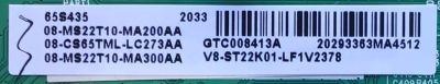 MAIN PARA TV TCL·ROKU 4K·UHD·HDR / NUMERO DE PARTE 08-CS65TML-LC273AA / 40-MS22T5-MAA2HG / MS22T5 / 08-MS22T10-MA200AA / 08-MS22T10-MA300AA / V8-ST22K01-LF1V2378 / GTC008413A / PANEL LVU650NDEL / DISPLAY ST6451D02-3 / MODELOS 65S431 / 65S433 / 65S435 - Imagen 2