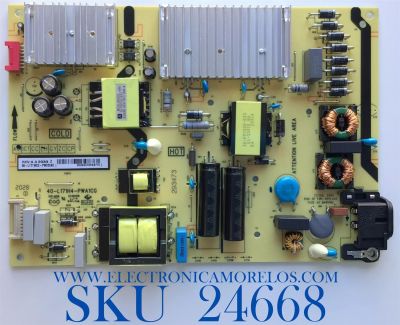 FUENTE DE PODER PARA TV TCL / NUMERO DE PARTE 08-L171WD2-PW200AD / 40-L171H4-PW200AD / CCP-505 / 20293473PS3710 / PANEL LVU650NDEL CS9W11 / MODELOS 65S431 / 65S433 / 65S434 / 65S435 / 65A445 
