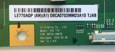 T-CON PARA TV SONY ANDROID TV OLED 4K ULTRA HD HDR SMART TV / NUMERO DE PARTE 6871L-6630C / 6870C-0887B / LE770AQP / LE770AQP (AN)(A1) / 6630C / PANEL LE770AQP (AN)(A1) / MODELO XBR-77A9G / XBR77A9G - Imagen 3