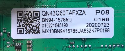 MAIN PARA TV SAMSUNG 4K UHD·HDR SMART TV / NUMERO DE PARTE BN94-15785U / BN41-02756B / BN97-16597X / BN9415785U / PANEL CY-RT043HGHV4H / MODELO QN43Q60 / QN43Q60TAFXZA CD02 - Imagen 2