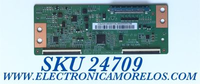 T-CON PARA TV LG SMART TV / NUMERO DE PARTE 2601620030900T / PT430CT02-2-C-2 / E88441 / 027NBB / PANEL NC430DUE-VHHX1 / MODELO 43LM5700PUA / 43LM5700PUA.BUSSLJM