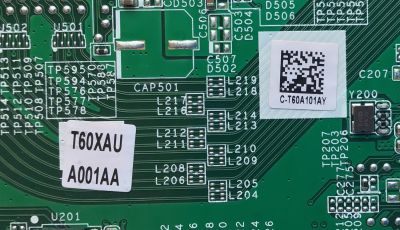 T-CON PARA TV VIZIO / NUMERO DE PARTE T60XAUA001AA / 1P-1182X00-40SB / E239218 2 / PANEL SD600DU1.1 / MODELOS V605-G3 LFTRYRKV / V65-H3 LFTRA3KW - Imagen 2