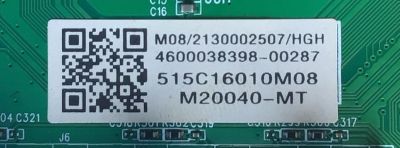 MAIN PARA TV ONN·ROKU TV 4K UHD HDR SMART TV (70) / NUMERO DE PARTE MS16010-ZC01-01 / 2E01413C0 / 515C16010M08 / KB6160A / E503744 / PANEL JE695R3HB9L / MODELO 100012588 / ((NOTA IMPORTANTE:CHECAR QUE EL PANEL Y MODELO CORRESPONDA CON SU TELEVISION)) - Imagen 3