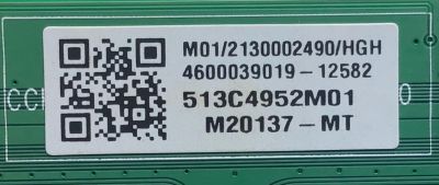 T-CON PARA TV ONN·ROKU TV 4K SMART TV (50) / NUMERO DE PARTE CQC19001215262 / CCPD_96PIN_C0F_UHD_MU / 513C4952M01 / CQC19001215262 / CCPD_96PIN_COF_UHD_MU / 102P2E3372A0 / 2E03333A0 / PANEL CC500PV3D / 100012585 / (CHECAR EL PANEL Y MODELO CON SU TV) - Imagen 3