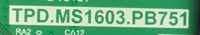 MAIN FUENTE (COMBO) ONN·ROKU TV (32) / NUMERO DE PARTE TPD.MS1603.PB751 / CH_XC9C_A / OSP603 / E232205 / PANEL C320Y19-D6 / MODELO 100012589  - Imagen 2