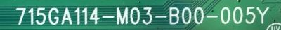  MAIN PARA TV VIZIO NUMERO DE PARTE 905TXJSA550 / 715GA114-M03-B00-005Y / 905TXJSA55000600CX / 86859726-00118/ PANEL TPT550U1-QVN05.U REV:S5DB1C / DISPLAY T550QVN05.D / MODELO M558-G1 LTCWYG - Imagen 2