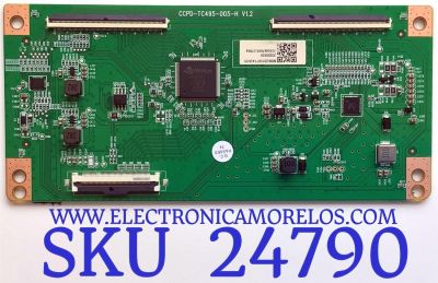 T-CON PARA TV WESTINGHOUSE / NUMERO DE PARTE CCPD-TC495-005-H / CCPD-TC495-005-H V1.2 / M06/2010071436/05 / 20200930 / 1010447665-07894 / PANEL CC580PV7D / MODELO WR58UX4019