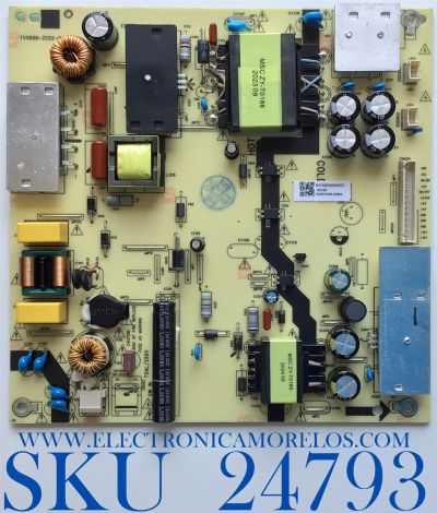 FUENTE DE PODER PARA TV WESTINGHOUSE·ROKU TV 4K SMART TV / NUMERO DE PARTE TV5006-ZC02-02 / E021M431-H1 / E168066 / PANEL´S CC580PV4D / CC580PV7D / MODELO WR58UX4019 / ((NOTA IMPORTANTE:CHECAR QUE EL PANEL Y MODELO CORRESPONDA CON SU TELEVISION))