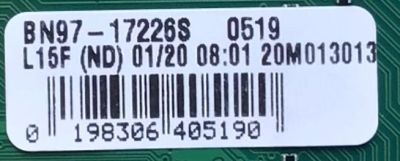 MAIN PARA TV SAMSUNG NUMERO DE PARTE BN94-15807P / BN41-02756B / BN97-17226S / BN9415807P / PANEL CY-BT055HGLV8H / MODELO UN55TU8200FXZA FG06 / UN55TU8000FXZA WA13 - Imagen 2