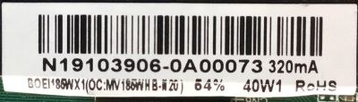 MAIN FUENTE PARATV INSIGNIA / NUMERO DE PARTE 	NS-19D310NA19 / TP.MS3553.PA592 / N18103433 / 3200559934 / 320045532110005 / 20171220_102909 / BOEI185WX1 / MV185WHB / PANEL BOEI185WX1_M / 6D19C03 / DISPLAY MV185WHB-N20 / MODELO NS-19D310NA19 - Imagen 2