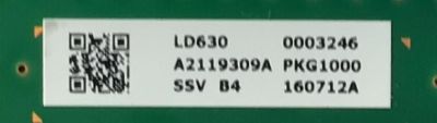 LED DRIVER PARA TV SONY NUMERO DE PARTE A2119309A / 1-981-110-11 / A-2119-309-A / PANEL  YD6S650DNN01 / MODELO XBR-65Z9D - Imagen 2