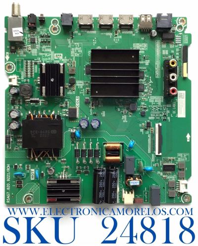 MAIN FUENTE (COMBO) PARA TV HISENSE·ROKU TV 4K·UHD·HDR / NUMERO DE PARTE 272019 / RSAG7.820.9221/ROH / 263340 / HU58A6109FUWR / PANEL HD58X1U91-L1\S0\CKD3A\ROH / DISPLAY CV580U1-T01 / MODELO 58R6E3 58A6109FUWR