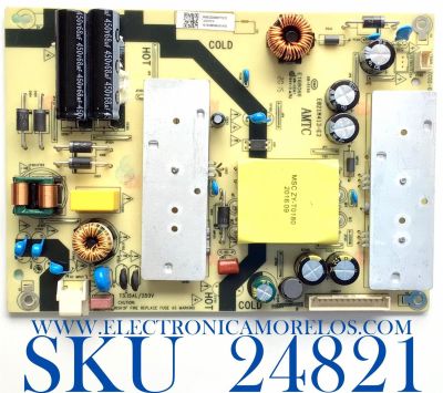  FUENTE PARA TV ONN DE 43'' / NUMERO DE PARTE TV3903-ZC02-01 / TV3903-ZC02-01 / E021M413-E3 / E168066 / 20200518 / 1010398085-01476 / PANEL V430DJ1-Q01 / MODELO 100012584