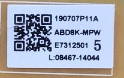 FUENTE DE PODER PARA TV PHILIPS NUMERO DE PARTE ABD8K-MPW / BAA78ZF0102 B / 190707P11A / E7312501 / 08467-14044 / MODELO 65PFL5504/f7 - Imagen 3