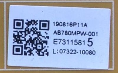 FUENTE DE PODER PARA TV PHILIPS / NUMERO DE PARTE AB780MPW-001 / BAA78ZF0102 B / BAA78ZF0102 1 / AB780MPW001 / BAA78ZF01021 / AB780MPW / MODELO 65PFL5603/F7 - Imagen 3