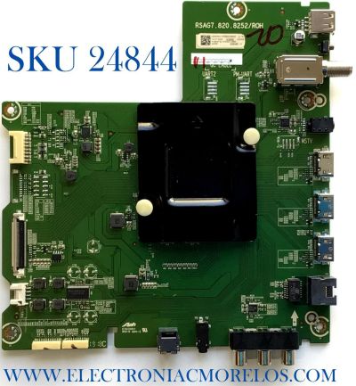 MAIN PARA TV HISENSE·ROKU TV 4K·UHD·HDR / NUMERO DE PARTE 249093 / RSAG7.820.8252/ROH / 249092 / HU65A6180UWR(0001) / PANEL HD650S1U71-K1\S0\GM\ROH / MODELO 65R6E1 65A6180UWR