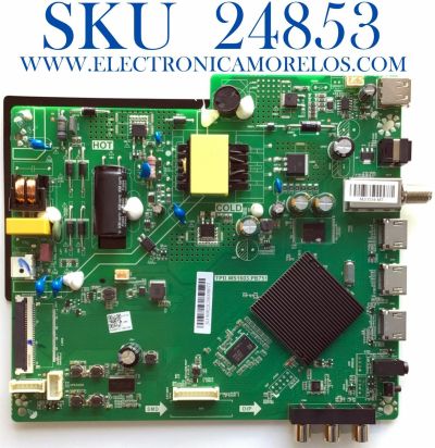 MAIN FUENTE PARA TV ONN DE 32'' / NUMERO DE PARTE 515Y16031M27 / TPD.MS1603.PB751 / 2010074328 / 536D3156CH1H / SW:AS9.2.0E1301X / J0190822C3A229077 / B20096757-0A01486 / PANEL V320BJ8-Q01 / MODELO 100012589