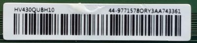 T-CON PARA TV WSTINGHOUSE NUMERO DE PARTE 44-9771578O / 47-6021329 / P4L005A_32 / HV430QUBH10 / PANEL W201580M17977 / HV430QUB-H10 / MODELO WR43UX4019 / 43PFL5604/F7 A - Imagen 3
