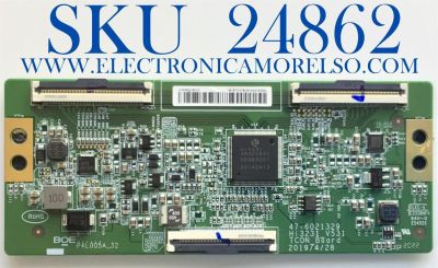 T-CON PARA TV WSTINGHOUSE NUMERO DE PARTE 44-9771578O / 47-6021329 / P4L005A_32 / HV430QUBH10 / PANEL W201580M17977 / HV430QUB-H10 / MODELO WR43UX4019 / 43PFL5604/F7 A