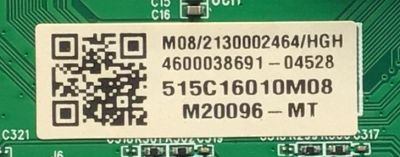 MAIN PARA TV ONN·ROKU TV 4K UHD HDR SMART TV (60) / NUMERO DE PARTE 515C16010M08 /  MS16010-ZC01-01 / 2E01413C0 / M20096-MT / PANEL JE601R3HB3F / MODELO 100024699 / ((NOTA IMPORTANTE:CHECAR QUE EL PANEL Y MODELO CORRESPONDA CON SU TELEVISION)) - Imagen 3