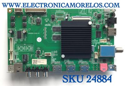 MAIN PARA TV JVC·ROKU TV 4K UHD SMART TV / NUMERO DE PARTE MS16010-ZC01-01 / 1010443407 / 2010072820 / 20200922 / 2E01413C0 / PANEL JE695R3HB9L / MODELO LT-70MAW795 / ((NOTA IMPORTANTE:CHECAR QUE EL PANEL Y MODELO CORRESPONDA CON SU TELEVISION))
