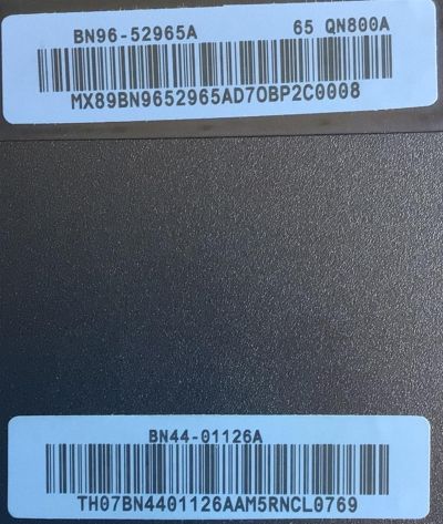 CAJA ONE CONNECT PARA TV SAMSUNG ((USADO)) / NUMERO DE PARTE BN96-52965A / BN44-01126A / BN9652965A / BN4401126A / SOC8001A / S0C8001A / MODELO QN65QN800 / QN65QN800AFXZA AB02 - Imagen 2