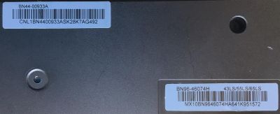ONE CONNECT MODEL: SOC1001N PARA TV SAMSUNG ((NUEVO)) BN96-46074H / BN44-00933A /43/55/65 LS03/ CNL1BN4400933ASK28K7AG492 / MX10BN9646074HA641K951572 / SOC1001N / MODELOS  UN43LS03NAFXZA / UN43LS03NAFXZA / UN55LS03NAFXZA / UN65LS03NAFXZA / UN65LS03NAFXZX  - Imagen 3