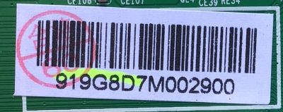 MAIN FUENTE PARA TV ELEMENT NUMERO DE PARTE 919G8D / JUC7.820.00204347  / HLS78D-i / 919G8D7M002900 / PANEL C500F18-E61-P / MODELO E2SW5018 - Imagen 2