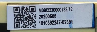FUENTE PARA TV ONN DE "43" NUMERO DE PARTE 1010392247 / TV3903-ZC02-01 / E021M413-E4 / E168066 / 20200508 / 1010392247-02391 / PANEL V430DJ-Q01 / MODELO 100012584 - Imagen 3
