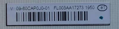 FUENTE PARA TV VIZIO NUMERO DE PARTE 09-60CAP0J0-01 / 1P118BX01-1010 / FL003AA17273 / MODELO V605-G3 LFTRYRLW / V605-H3 LFTRA3KW - Imagen 2