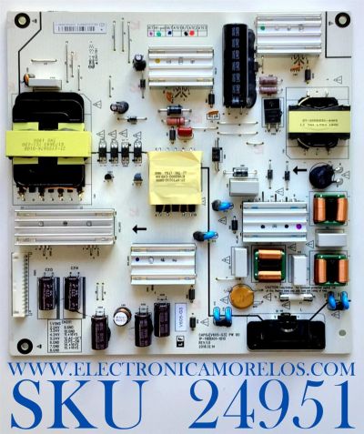 FUENTE PARA TV VIZIO NUMERO DE PARTE 09-60CAP0J0-01 / 1P118BX01-1010 / FL003AA17273 / MODELO V605-G3 LFTRYRLW / V605-H3 LFTRA3KW