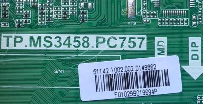 MAIN FUENTE PARA TV ONN DE 43" NUMERO DE PARTE TP.MS3458.PC757 / E254215 / F010299019694P / PANEL V430DJ1-Q01 / MODELO 100002460 - Imagen 2
