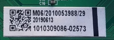 MAIN PARA TV WESTINGHOUSE NUMERO DE PARTE MS16010-ZC01-01 / 20190613 / M06/2010053988/29 / 1010309086-02573 / E022M394-C1 / E168066 / PANEL LC546PU2L03 / MODELO WR55UX4019  - Imagen 2