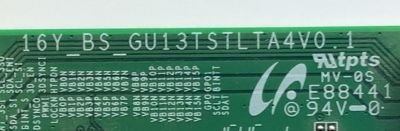 T-CON PARA TV HISENSE / NUMERO DE PARTE 37237H / 16Y_BS_DU13TSTLTA4V0.1 / E88441 / J37237H7D0052 / MODELO 55H9D - Imagen 2