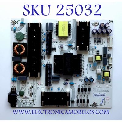 FUENTE DE PODER PARA TV HISENSE / NUMERO DE PARTE 262075 / RSAG7.820.9701/ROH / HLL-5865WA / CQC16134139053 / CQC13134095636 / PANEL HD700X1U91-L1 / DISPLAY CV700U2-T01 REV:02 / MODELOS 70A6G / 70H6570G / 70H78G
