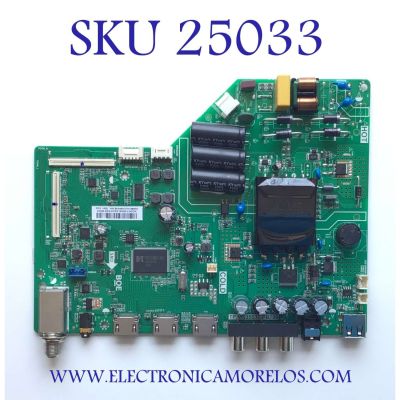 MAIN FUENTE PARA TV INSIGNIA / NUMERO DE PARTE 60103-00677 / TP.MS3553T.PB790 / N20072809-0A01035 / 4300067356 / CD73 / 20200624_135205 / PANEL BOEI430WU1-01 / MODELO NS-43D420NA20 