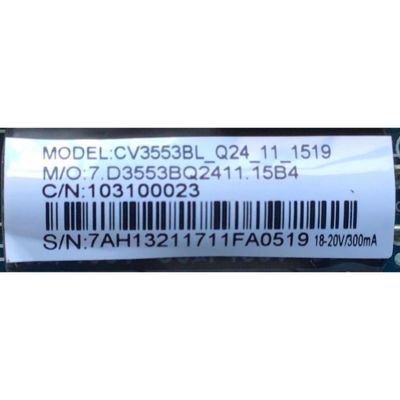 MAIN FUENTE PARA TV ELEMENT NUMERO DE PARTE 103100023 / CV3553BL-Q24 / D3553BQ2411.15B4 / 7AH13211711FA0519 / E17242-SY / PANEL T185-DXB-ELED / MODELO ELEFW195 - Imagen 2