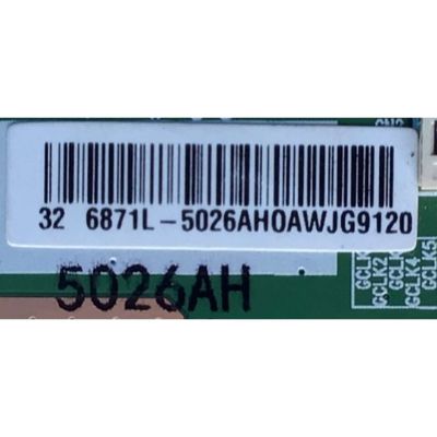 T-CON PARA TV ALUX NUMERO DE PARTE 6871L-5026A / 5026AH / E15063094V-0 / 6871L-5026AH0AWJG120 / PANEL LC320DXY(SY)(A7) / MODELO AL32ASHD - Imagen 3